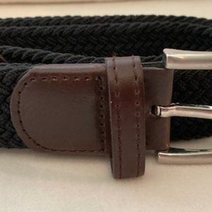 Black Elastic Stretch Belt Size 38